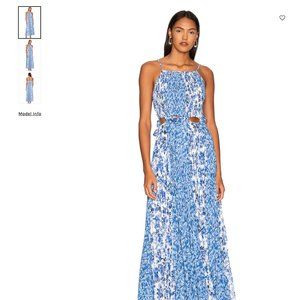 AMUR Holland Tie Pleated Dress